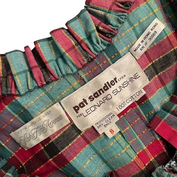 70’s Vintage Pat Sandler Leonard Sunshine Saks Fifth Ave Gown Sz 8 (Modern 4/6) - Picture 6 of 10